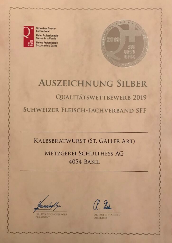 Kalbsbratwurst (St. Galler Art)
